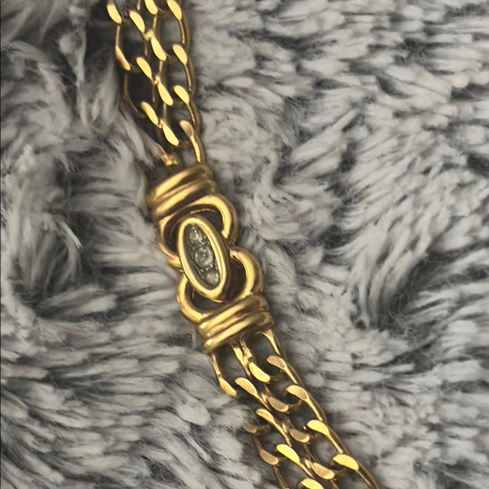 Nina Ricci Gold Necklace NWOT - Picture 5 of 7